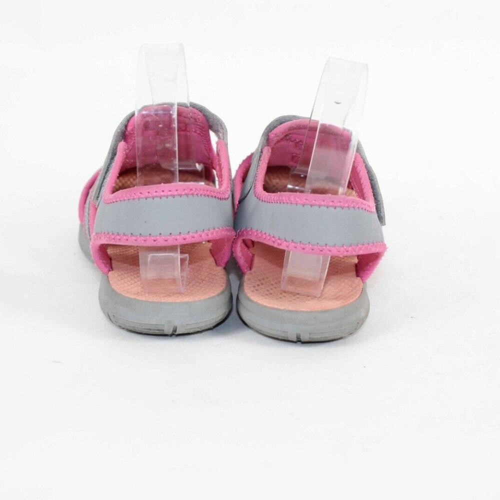 Rugged Outback Sz 4 Girls Gray Pink Slingback Manmade Athletic Shoe - Picture 3 of 7